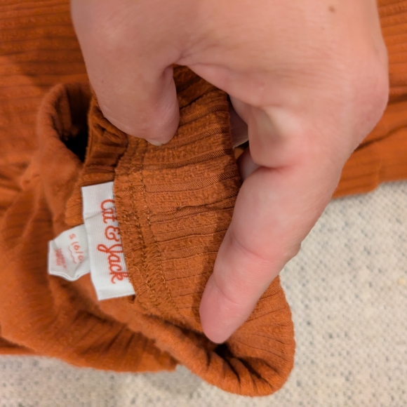 Cat & Jack Terracotta Ribbed Knit Set - Picture 2 of 2